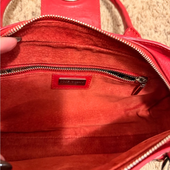 Y2K Dolce & Gabbana Red & Black Zebra pony hair Print Handbag - Picture 11 of 12